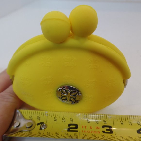 Rustic Cuff Bright Yellow Rubber Coin Purse (With RC Logo) Sterling Silver Logo - Picture 8 of 10